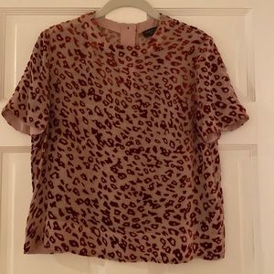 Rag & Bone Raised Velvet Top. XS
